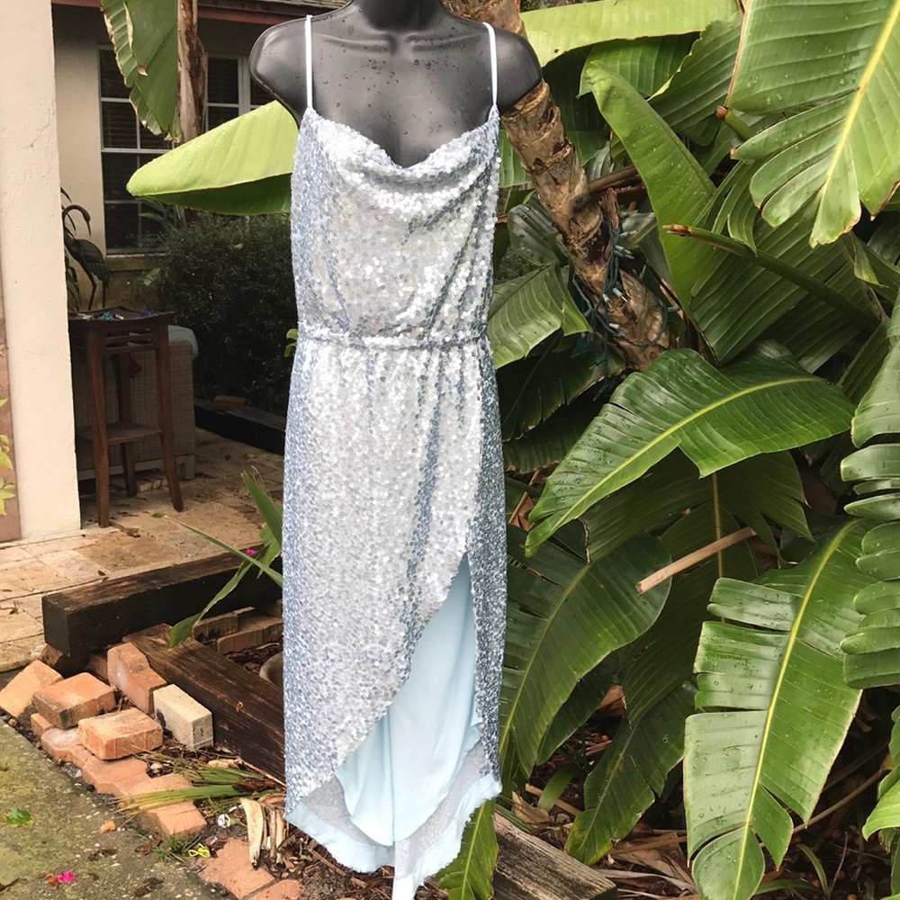 Alexia Admour sequin assymetric dress